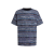 T-shirt col rond jersey coton zigzag bleu