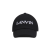 Casquette cachemire laine noir logo blanc