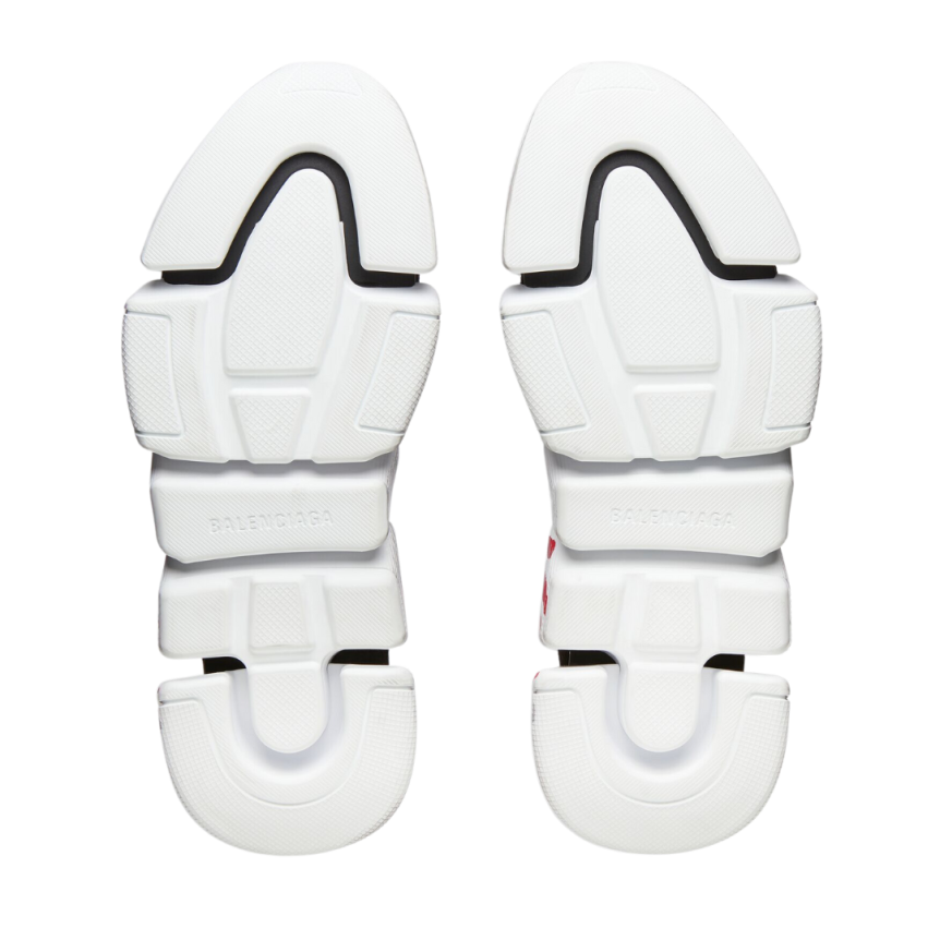 Sneaker BALENCIAGA Speed 2.0 Graffiti maille recyclée noire semelle blanc rouge