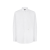 Chemise manches longues coton blanc col italien logo Fendi O'Clock
