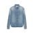 chemise coton denim bleu broderie YSL cassandre
