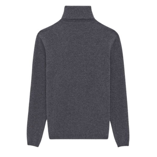 pull col roulé SAINT LAURENT cachemire gris chiné