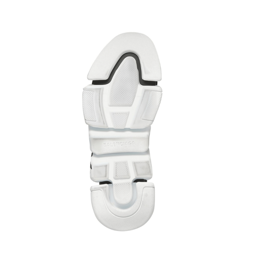 Sneaker BALENCIAGA Speed 2.0 Graffiti maille noir semelle blanche tag noir