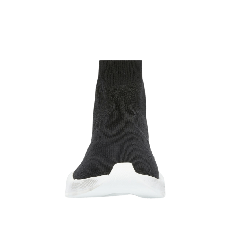 Sneaker BALENCIAGA Speed 2.0 Graffiti maille noir semelle blanche tag noir