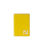 Porte-cartes compact à rabat cuir jaune Tissu FF brun
