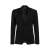 Veste Simple Boutonnage laine Harnais Broderie Noir