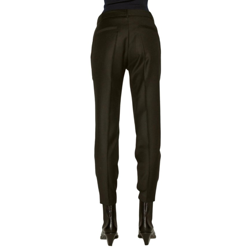 Pantalon Cigarette BARBARA NUI Roxy Laine Cachemire Noir