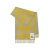 Écharpe réversible cachemire à carreaux check jaune