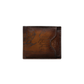 Portefeuille Makoré 2 en 1 Cuir Scritto Cacao Intenso