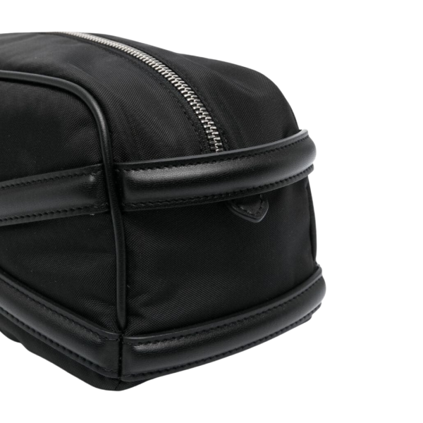 Trousse de toilette ALEXANDER MCQUEEN The Harness tissu cuir noir