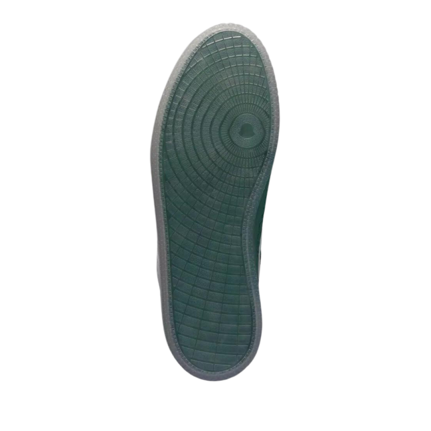 Baskets MONCLER Pivot low cuir Blanc Vert Clearsole