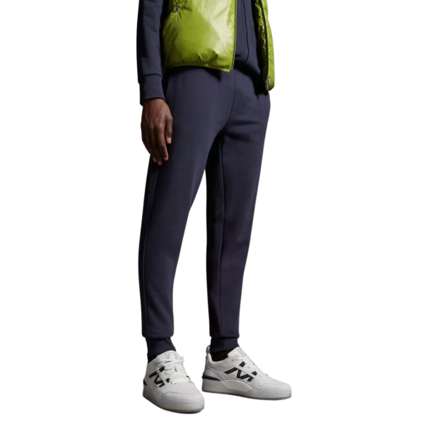 Baskets MONCLER Pivot low cuir Blanc Noir Clearsole