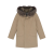 Parka beige intérieur lapin gris col renard gris