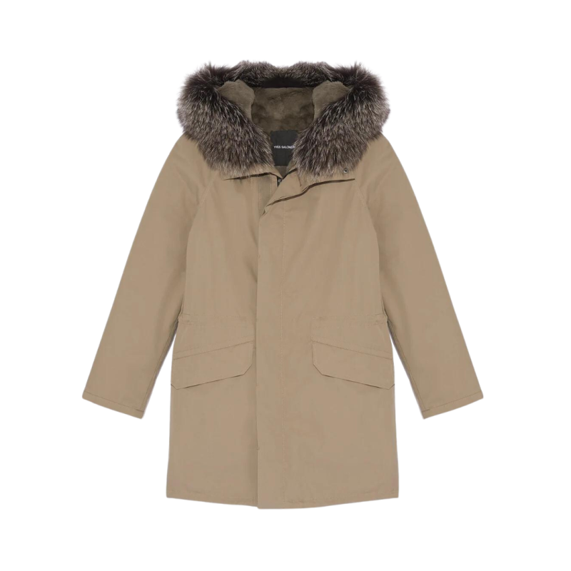 Parka beige intérieur lapin...