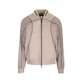 blouson veste zippée nylon beige monogramme FF