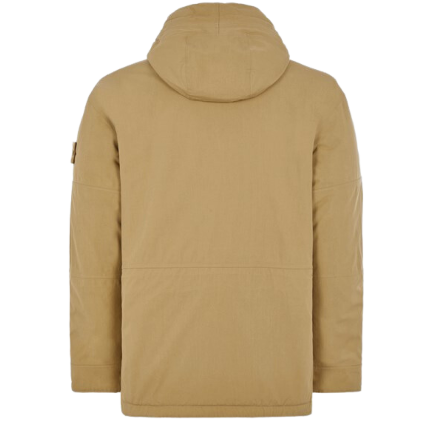 Veste à capuche STONE ISLAND Ghost coton Primaloft camel