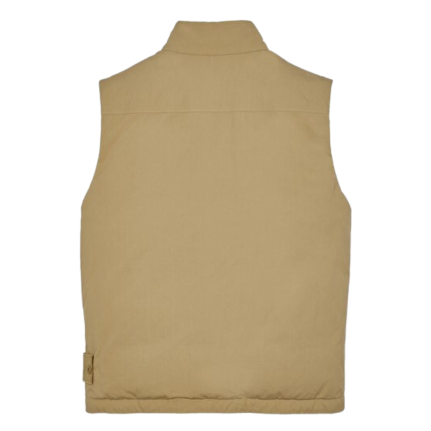 Gilet sans manches STONE ISLAND Ghost coton Primaloft camel