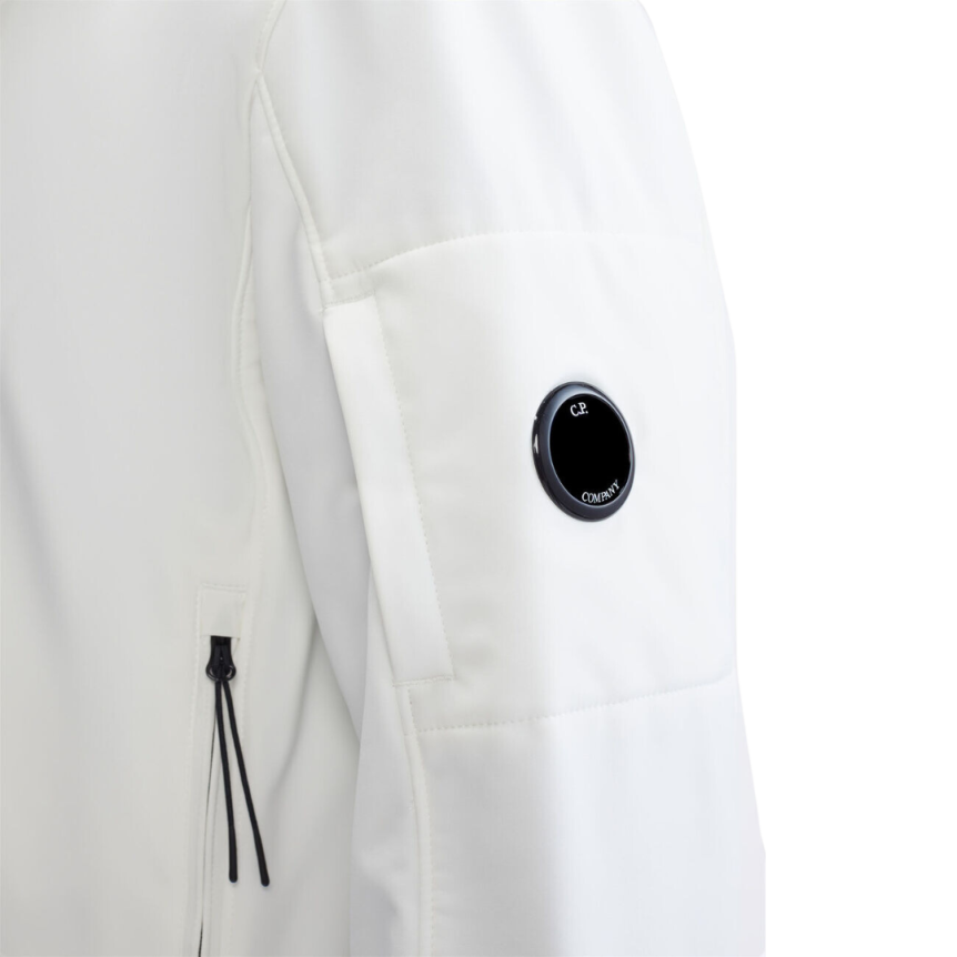 Veste à capuche zippée CP Shell-R blanc lentille