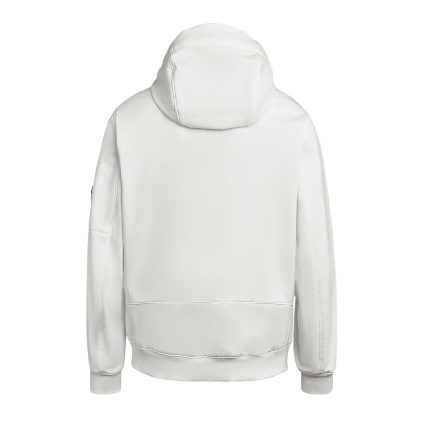Veste à capuche zippée CP Shell-R blanc lentille