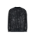 Sweat-shirt col rond SS OS Plaster coton noir marbré