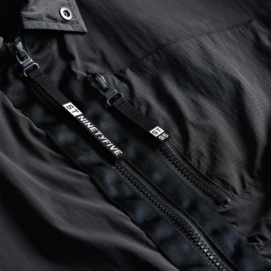 Surchemise ST-95 Parsec nylon noir poche zippée poitrine