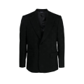 Veste blazer laine vierge noire multi logo DG