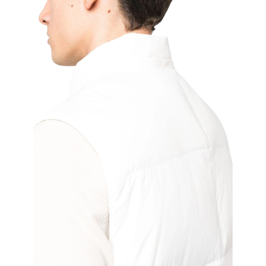 Doudoune Gilet sans manches capuche blanc cassé Brunello Cucinelli