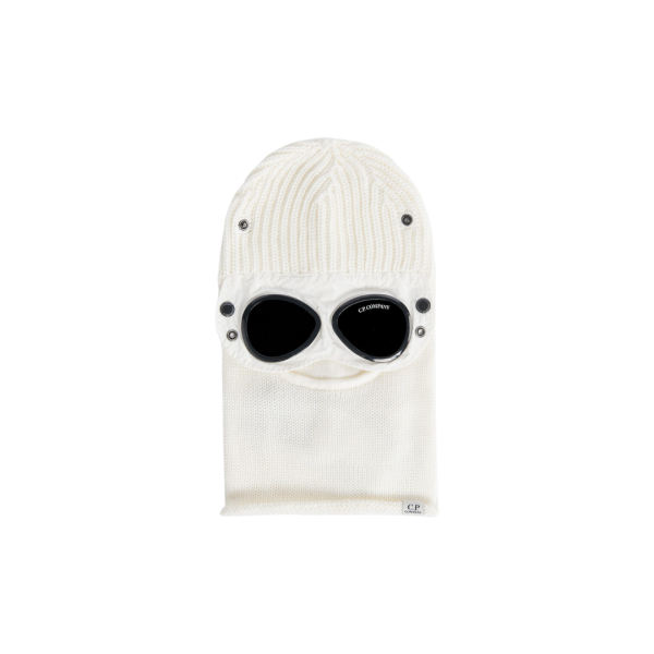 Cagoule CP COMPANY laine mérinos extra fine Blanc Lunettes