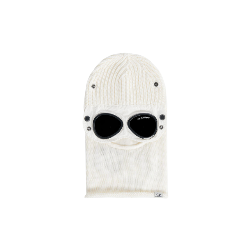 Cagoule CP COMPANY laine mérinos extra fine Blanc Lunettes