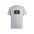 T-shirt coton gris étiquette jersey timbre