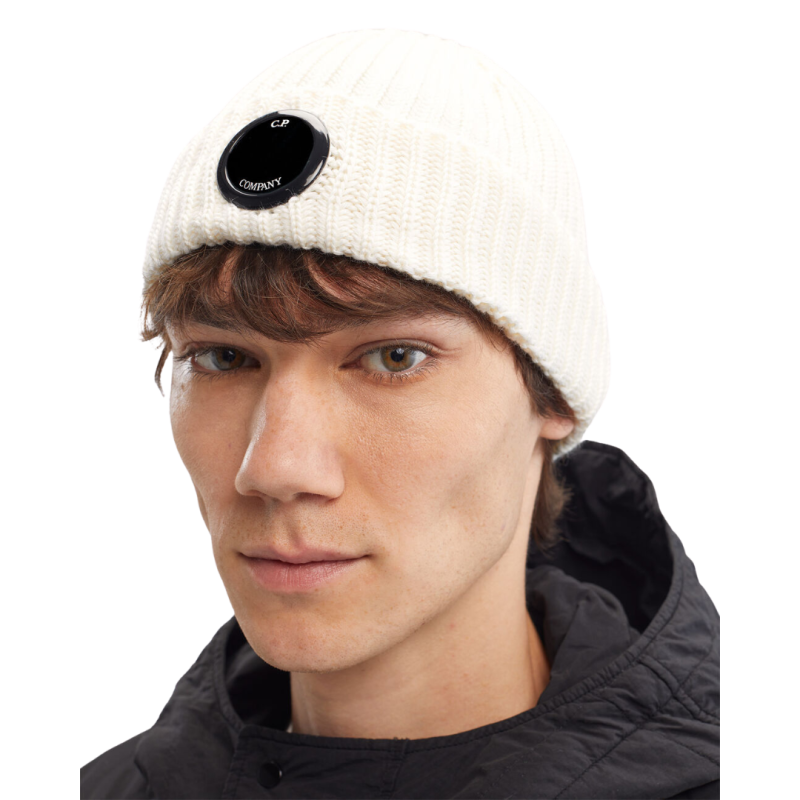 Bonnet Cp Company Goggle Blanc