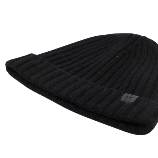 Bonnet TOM FORD cachemire côtelé noir