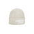 Bonnet pure laine cote anglaise beige logo Marina Blanc