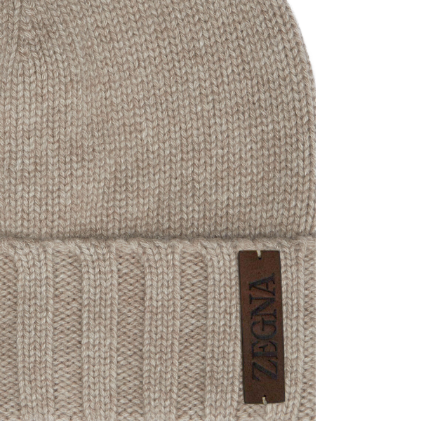 Bonnet Zegna cachemire Oasi beige