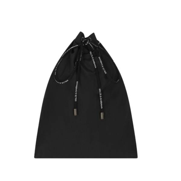 Slip de bain DOLCE & GABBANA noir plaque logo métal