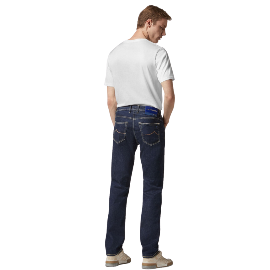 Jean JACOB COHEN Bard édition limitée denim coton bleu brut surpiqures