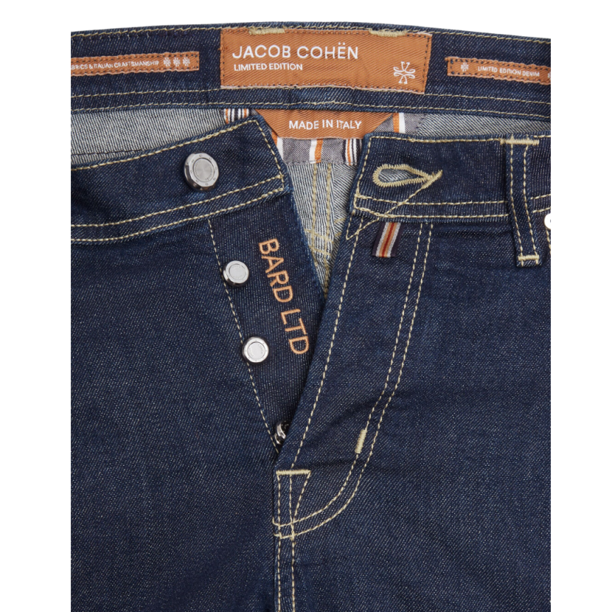 Jean JACOB COHEN Bard édition limitée denim coton bleu brut surpiqures