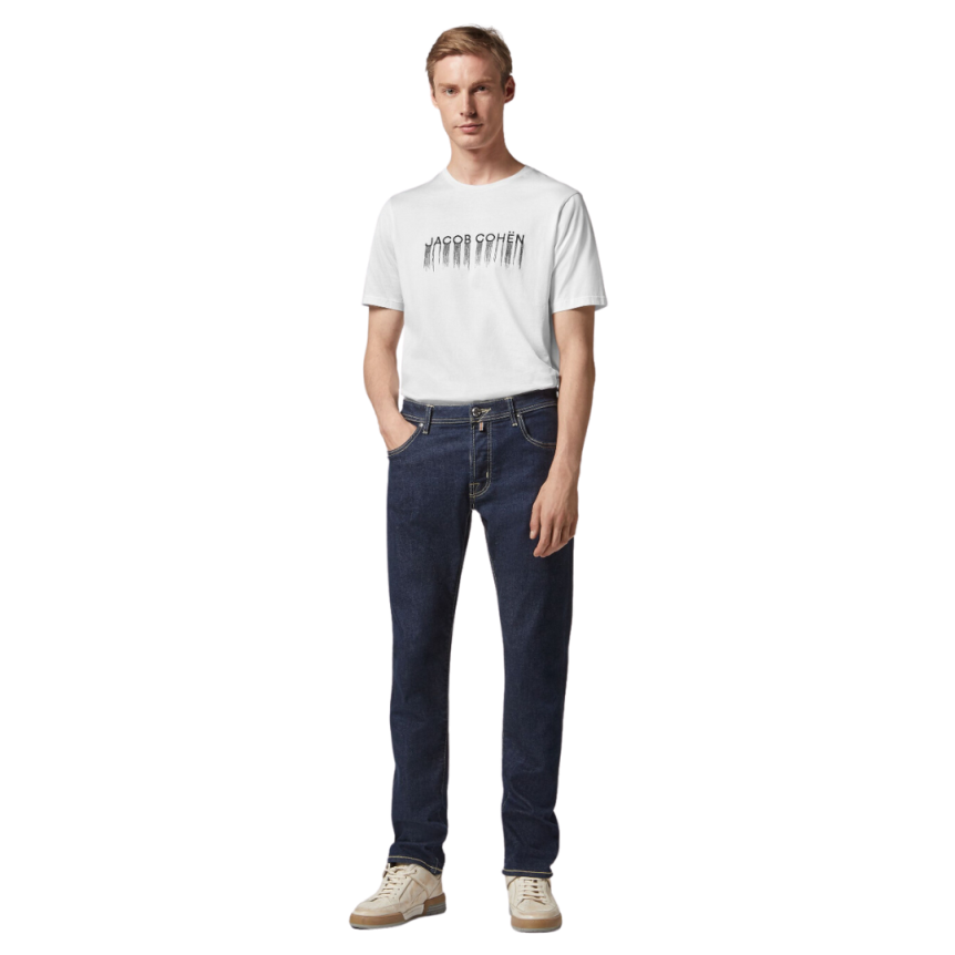 Jean JACOB COHEN Bard édition limitée denim coton bleu brut surpiqures