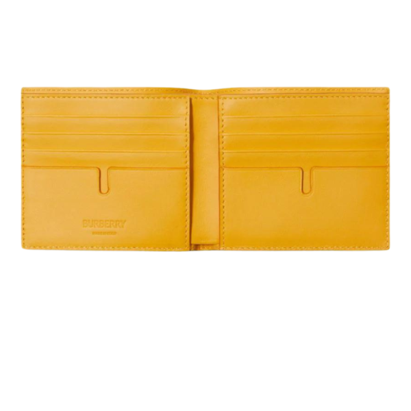 Portefeuille BURBERRY volets carreaux check jaune