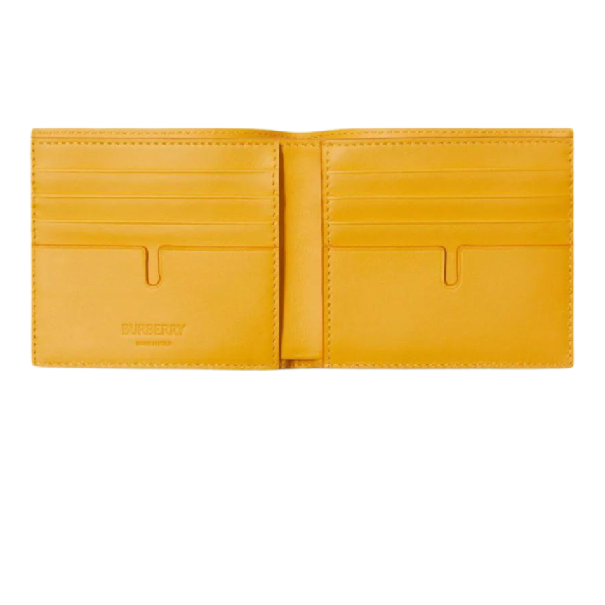 Portefeuille BURBERRY volets carreaux check jaune