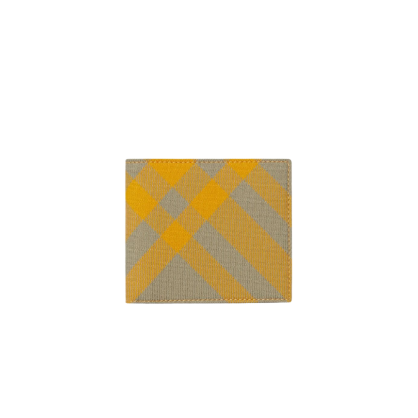 Portefeuille BURBERRY volets carreaux check jaune