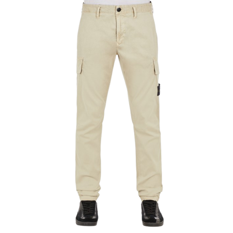 Pantalon Homme Coton Stretch Beige