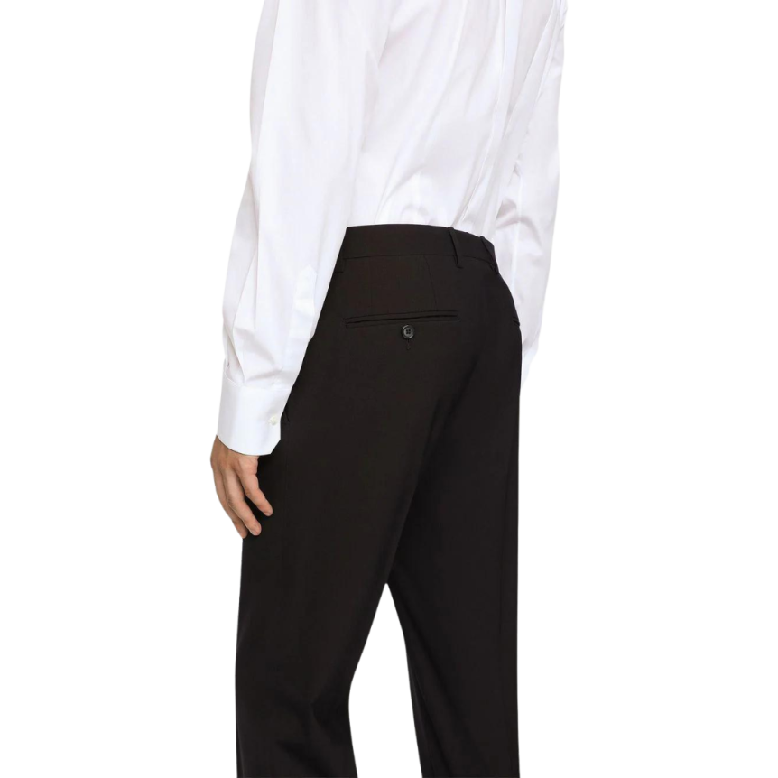 Costume DG Essentials laine noire revers pointus