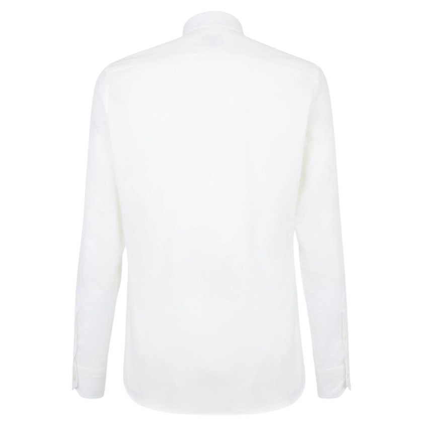 Chemise FENDI classique coton blanc FF métal strass