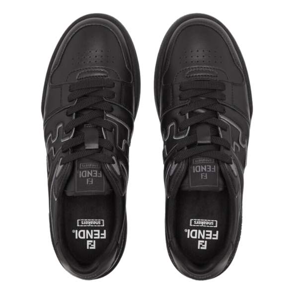 Basket FENDI Match noir gris semelle noire