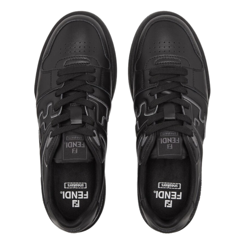 Basket FENDI Match noir gris semelle noire