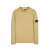 Sweat-shirt col rond jersey coton gratté mastic