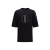 Moncler X Rick Owens T-shirt col rond coton noir logo