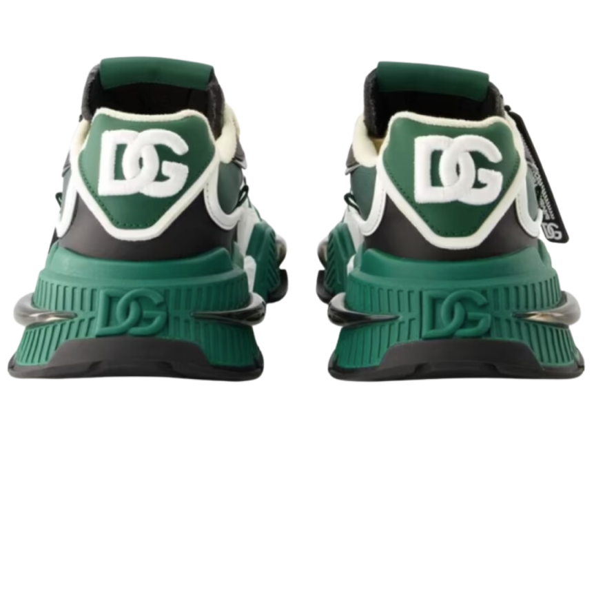 Basket Sneaker DOLCE & GABBANA Airmaster bi matière Blanc vert