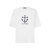 T-shirt col rond coton blanc  imprimé Marina Encre Multi Logos